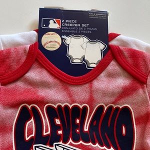 NWT, MBL,Cleveland Guardians ,2 piece creeper set